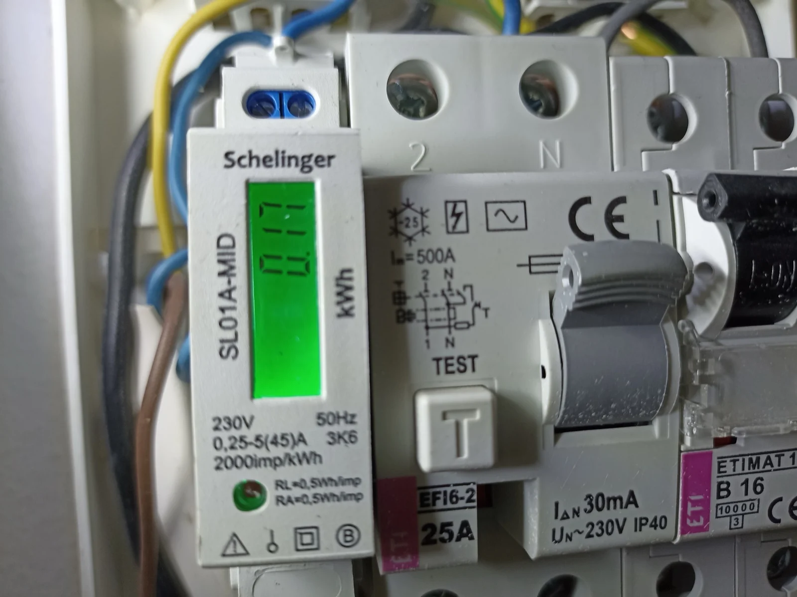 Meter and transfer switch installation